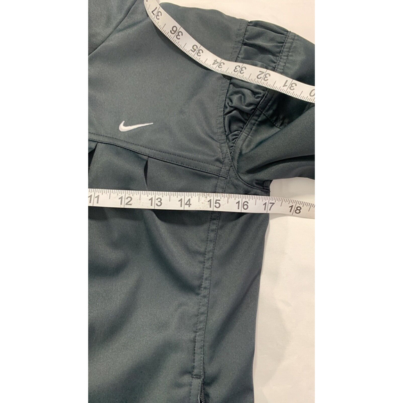 Nike Wind Breaker Youth Girls Jacket Size Small  Full Zip Side Pockets Pleaded - Picture 6 of 12